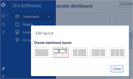 Customizing the dashboard